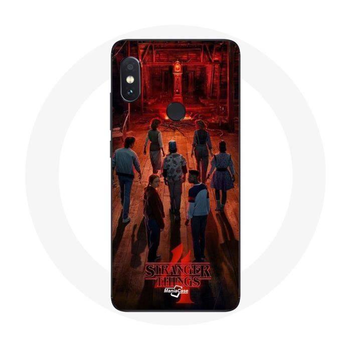 Coque pour Xiaomi Redmi Note 5 AI Dual Camera Stranger Things Affiche Equipages Fan Art Saison 4