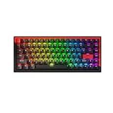 DrunkDeer G75 Rapid Trigger-tangentbord, Esports speltangentbord magnetisk brytare Last Win mode justerbar manövrering, 75 % design – ANSI, svart