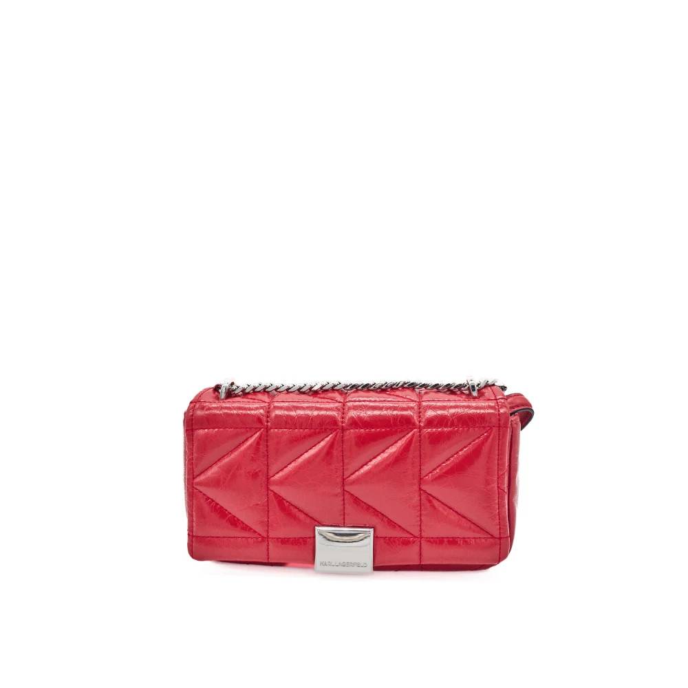 Karl Lagerfeld - K/Kuilt Sp Wrinkle Crossbody Väskor - Dam - ONE Size - Läder