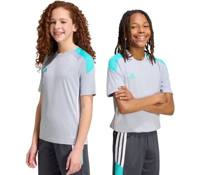 Tiro26 Essentials JR träningst-shirt, HALSIL/MINRUS/WHITE, Barn, 152