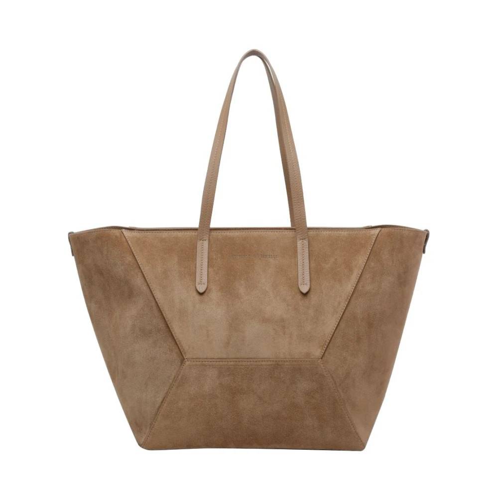 Brunello Cucinelli BC Duo Tote - Tasker - Dame - Brun - ONE SIZE - Uld
