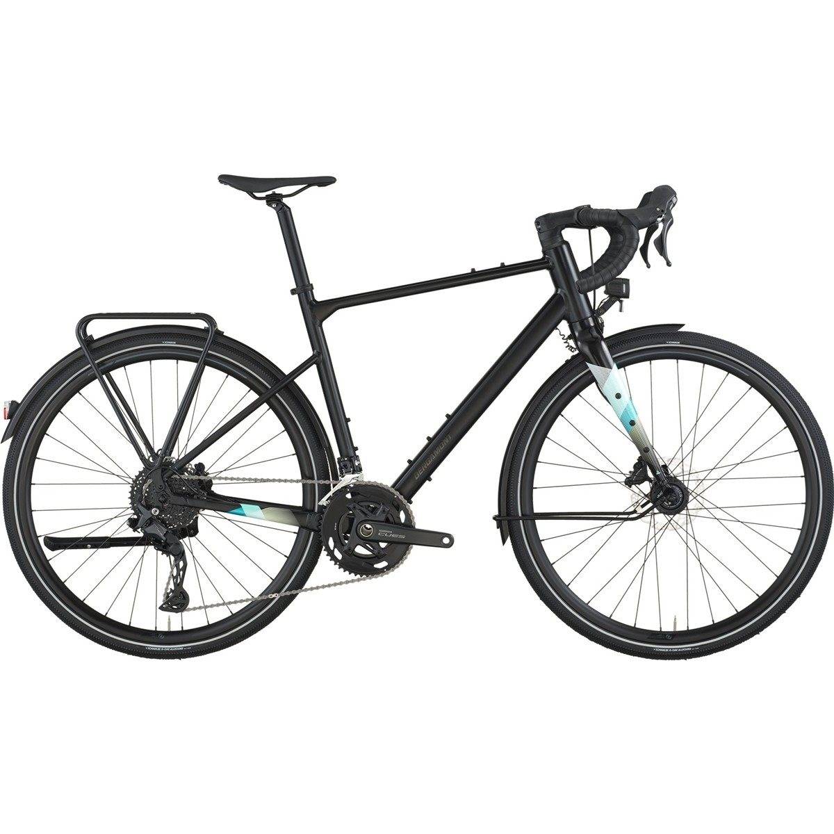 Gravel Bike Bergamont Grandurance RD 30 Matt Black - Mattsvart (XXL)