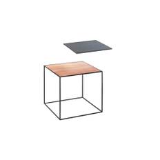 Audo Copenhagen Twin 35 Table 35x35 cm - Black Frame/ Black Stanined Copper Top