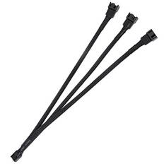 Y Kabel für Lüfter PWM 4 Pin 1 Stück, Ancable 3 Wege PWM Lüfter Adapter Verlängerung PWM Fan Splitter, 4 Pin Verlängerung für CPU Lüfter, Hauptplatine Lüfter, Desktop-Computer Lüfter