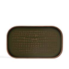 Ethnicraft - Second Nature Valet Tray - Glass - Moss - Rectangular - XL 31 x 53 cm - Serveringsbakker - Dawn Sweitzer - Glas