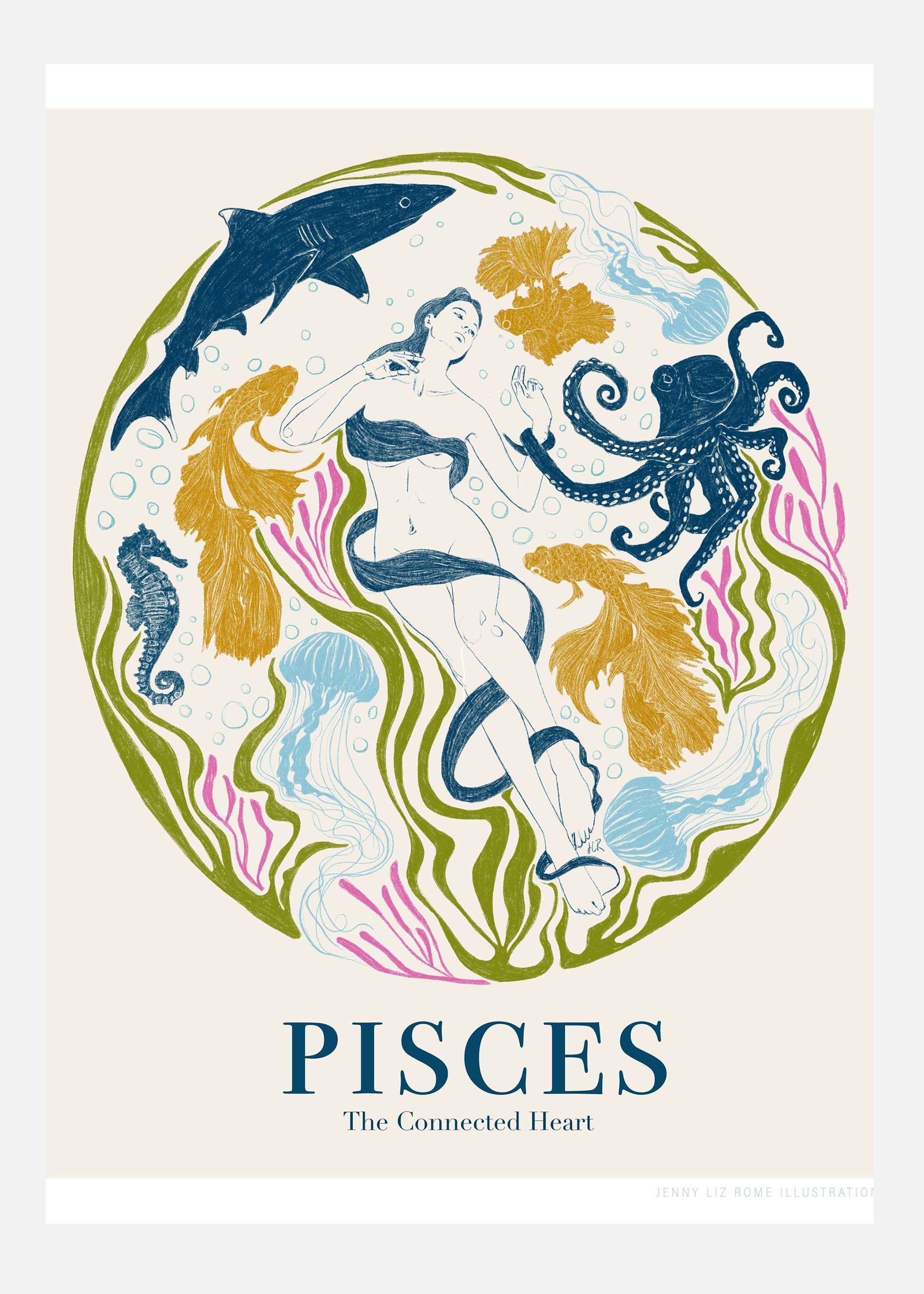 Jlr Pisces Copy Canvastavla (70x100 cm)