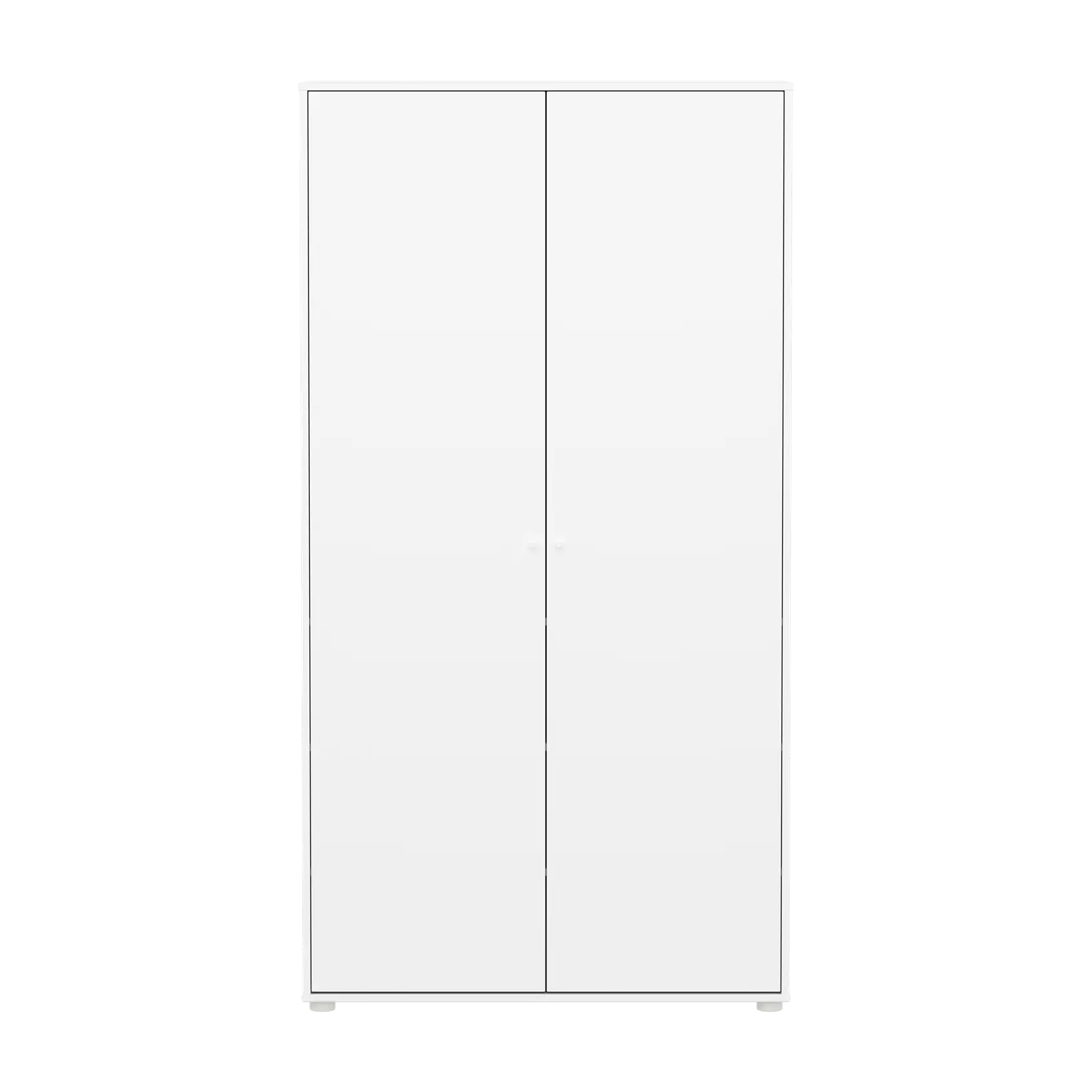 Saga Garderobe, 2 Døre, Hvide Greb, Hvid