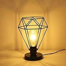 Black Iron Bedside Table Lamp Simple Fashion Personality StyleAmerican Country Creative Bedroom Table Light Interesting