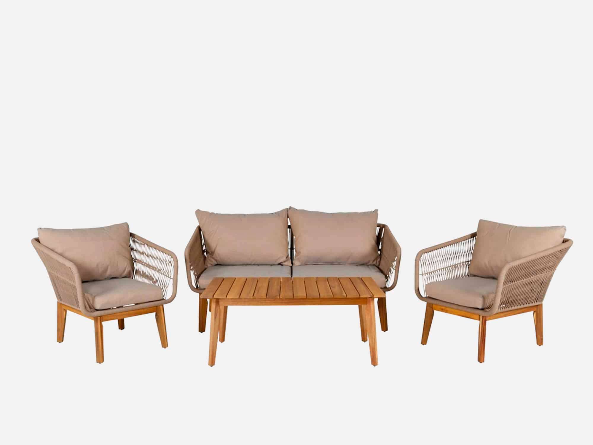 Sofasæt Chansia Latte Akacie.