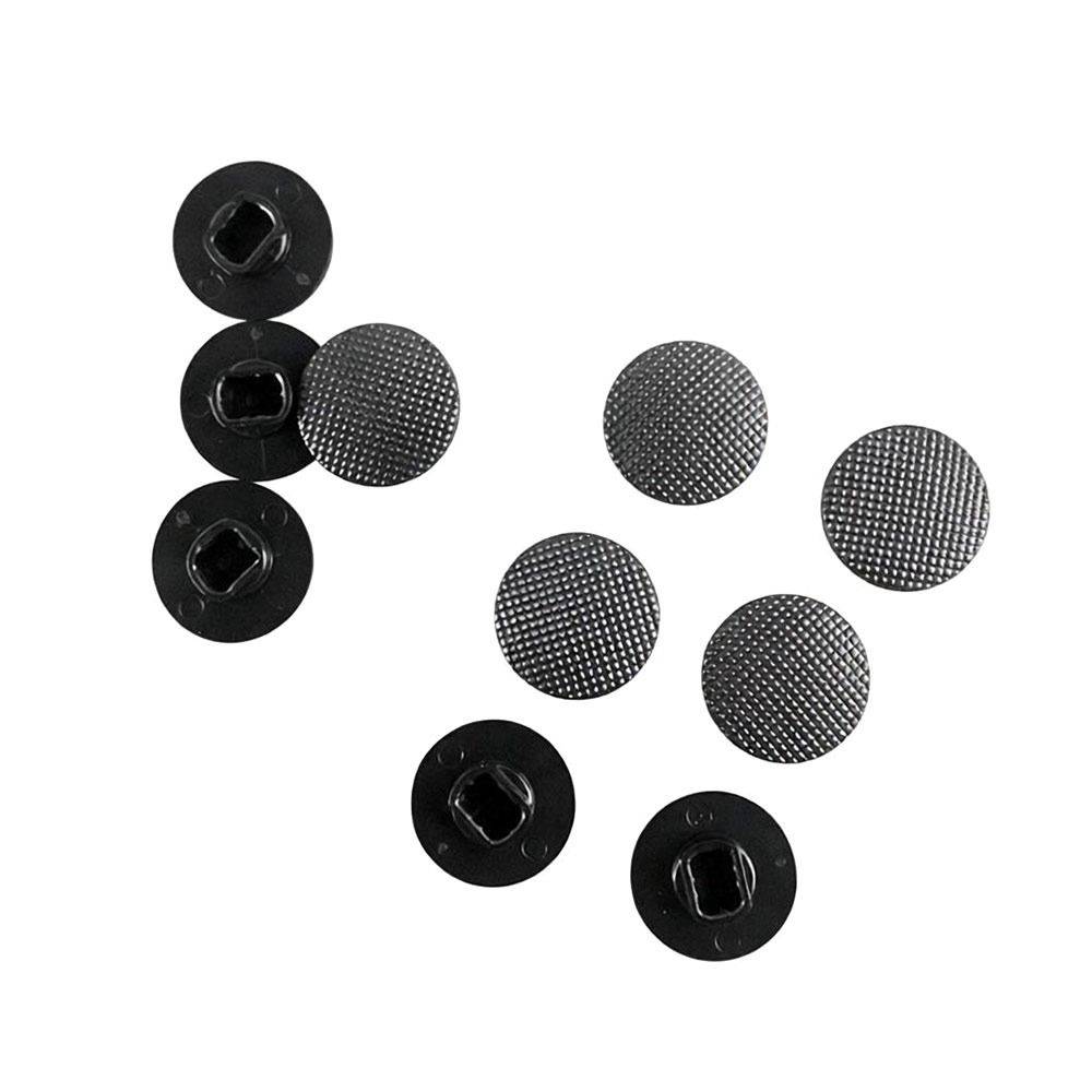 10 st Plast tumstickshattar Analoga stickshattar för PSP 1000 Spelkonsol Kontroller Reservdelar black