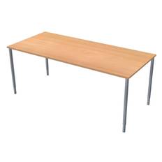 Skrivbord 180 x 80 cm bokmelamin/svart Lanab