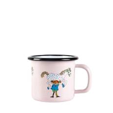 Dsignhouse.Moomin. Emaljekrus 1,5 dl Pippi og hest