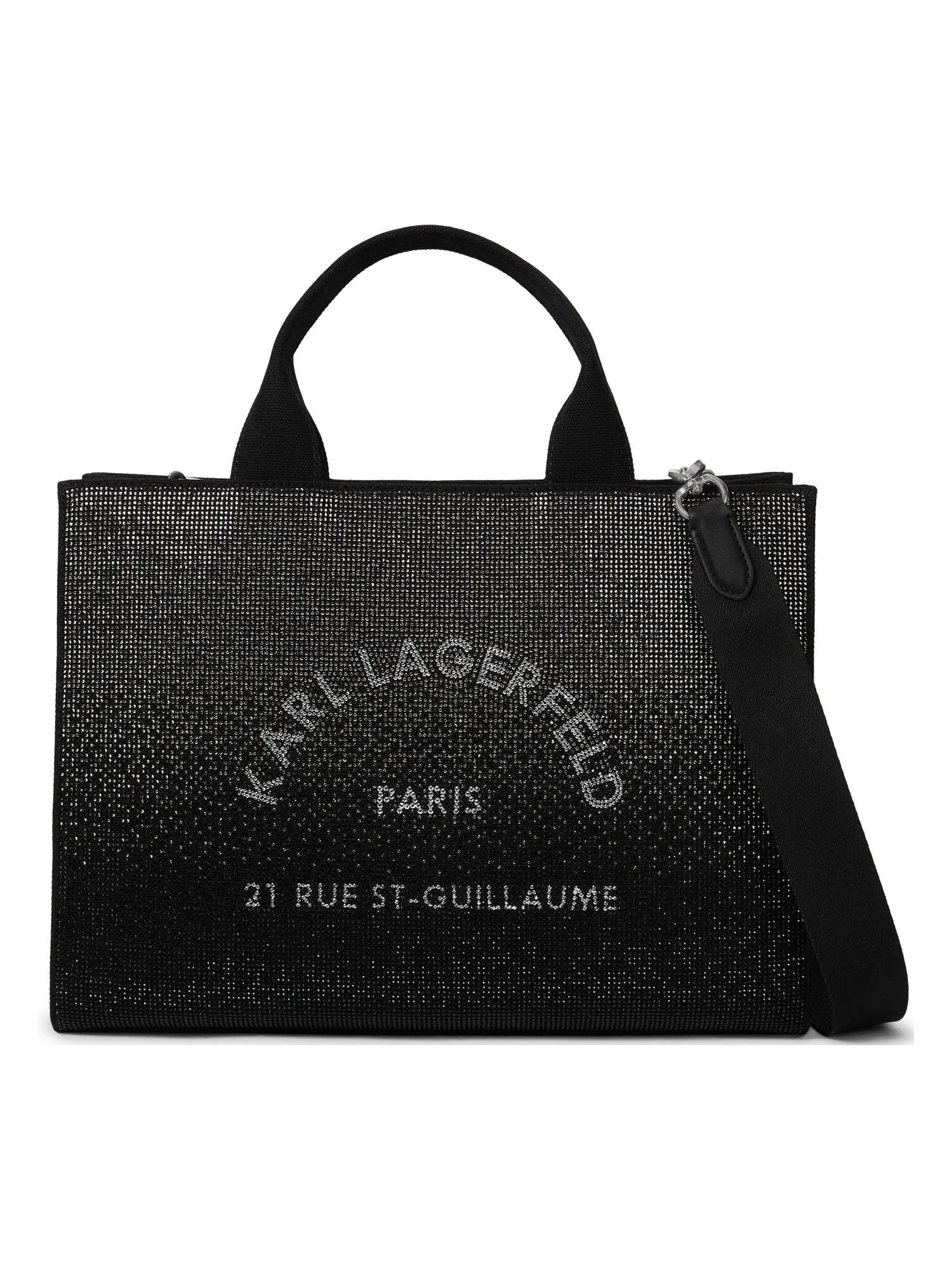 Karl Lagerfeld Shopper 'Rue St-Guillaume'  grå / mørkegrå
