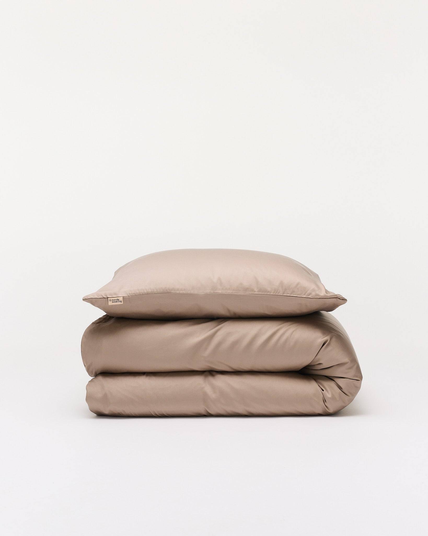 Bambussengetøj Taupe TC400 - 140x220cm / Brun