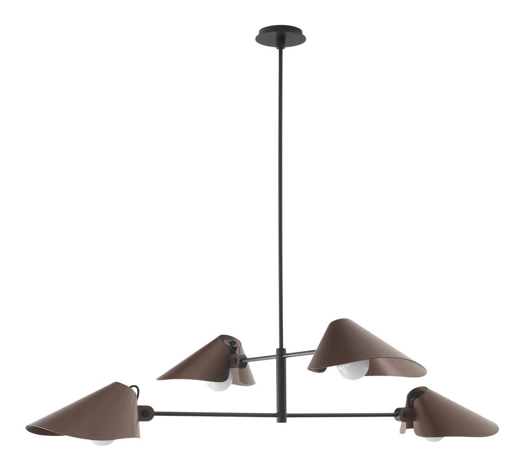 Bonnet SC92 Chandelier - Black & Bronzed