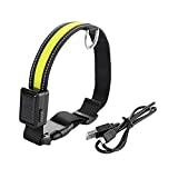 Hundhalsband – ökat säkerhet – upplysbart hundhalsband uppladdningsbart-led hundhalsband – bekvämt halsband – blinkande hundhalsband – upplysta hundhalsband – valphalsband – blinkande hundhalsband för mörk (stor, gul)