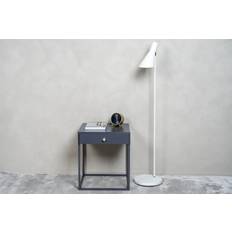 Venture Home - Bakal – sengebord, stål, lysegrå – 43×43×50 cm