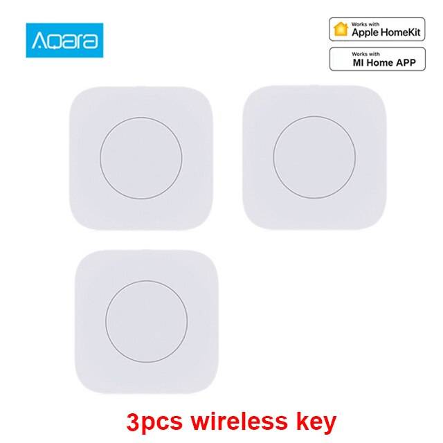 Xiaomi aqara mini switch nyckel smart trådlös fjärrkontroll en nyckel kontroll multifunktionell intelligent zigbee wifi för hemkit mijia app