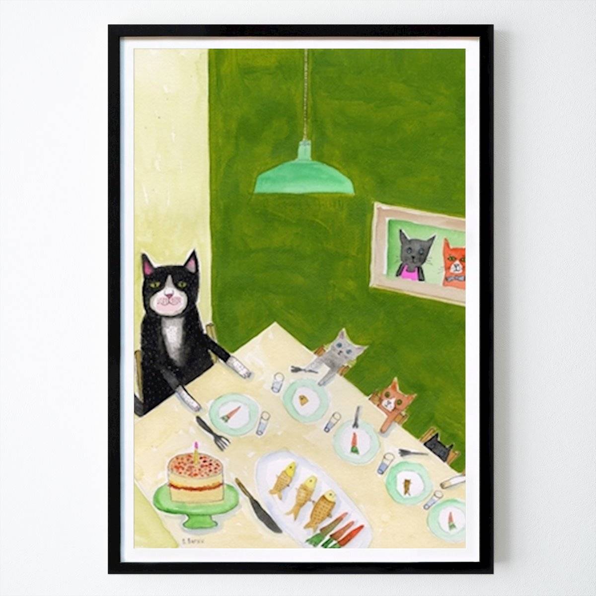Feline Feast Fiesta - Poster av Sharyn Bursic - Kök