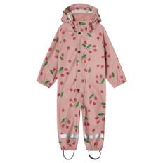 Kuling Leeds Ofodrad Regnoverall Woody Rose Raspberry 98/104 cm  Rosa  98/104 cm  Unisex