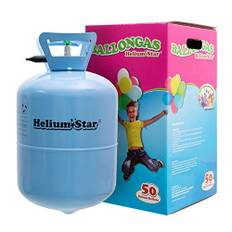 Helium Ballongas HeliumStar Einwegflasche für bis zu 50 Luftballons 25cm Ø o. 27 Folienballons 45cm Ø Geburtstag Party Hochzeit