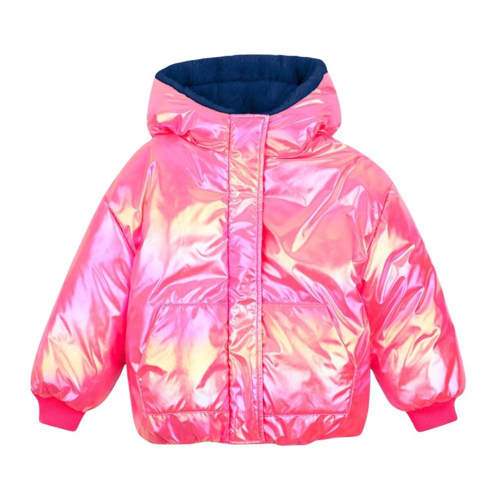 Billieblush Vendbar Dunjakke - Kids - unisex - Lyserød - 4 Y | 104 CM - Polyester