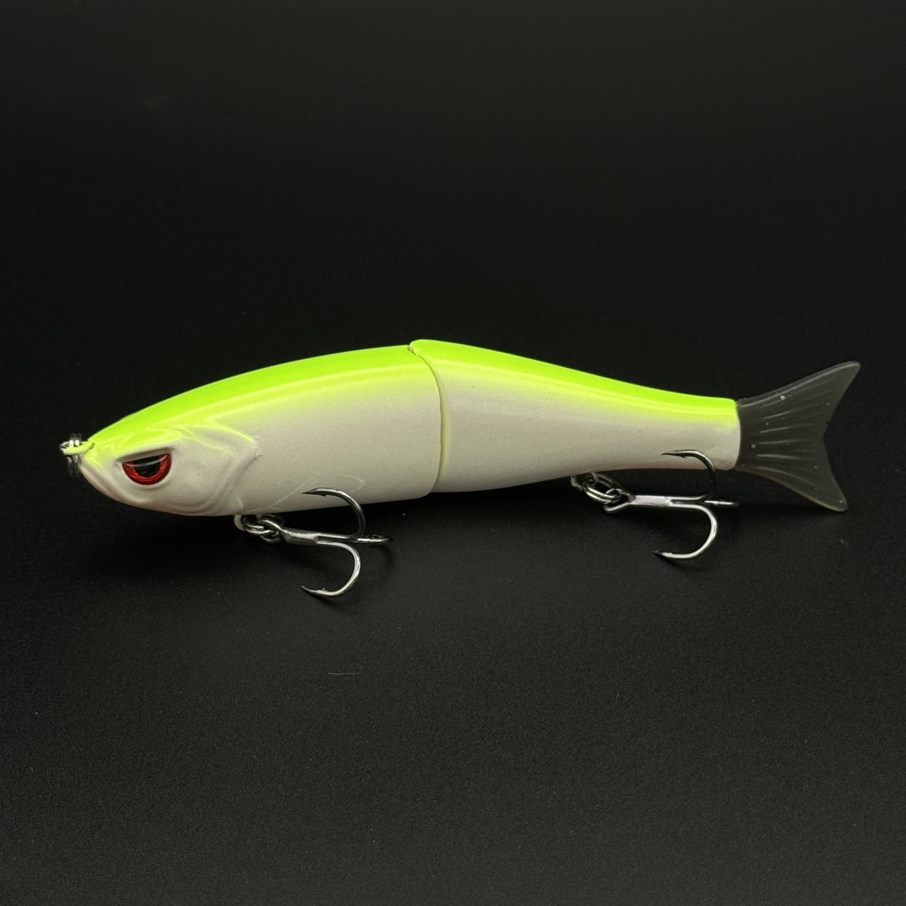 1pc Lifelike Multi- Fishing Lure, 18.5g With Soft Tail - Durable Abs Plastic, Realistic With Treble Hooks For Freshwater & Saltwater - Ideal For Tuna, Salmon, , And More, Fishing Bait
