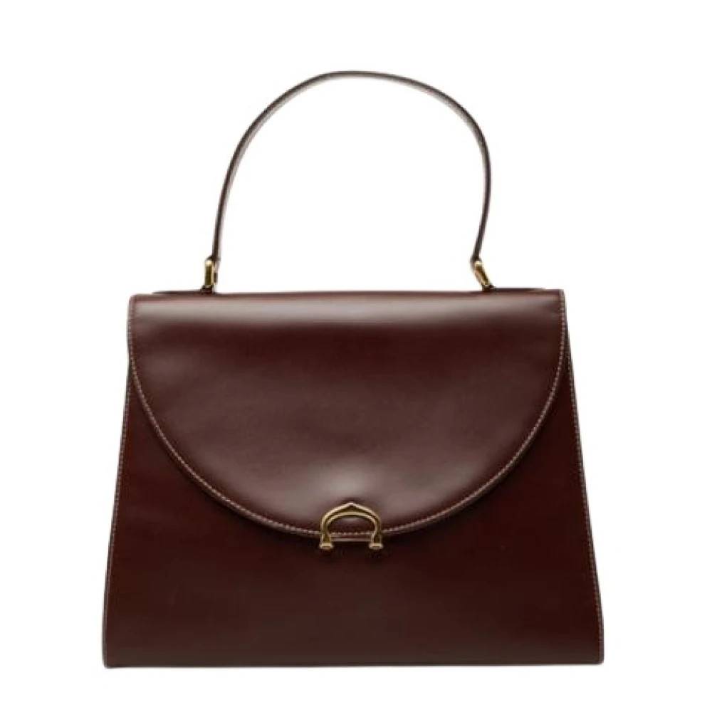 Cartier Vintage Pre-owned Must håndtaske - Vintage - Dame - Brun - ONE SIZE - Læder