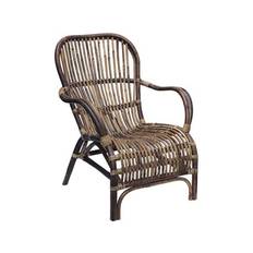 CASA Living Nordic Explorer Lænestol - H 86 x B 67 x D 80 cm - Rattan - Brun