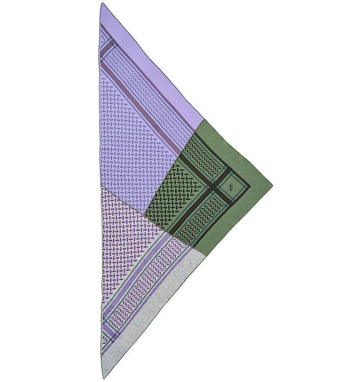 Lala Berlin Tørklæde - 162x85 - Triangle Trinity Patchwork - Lav - Lala Berlin - OneSize - Tørklæde