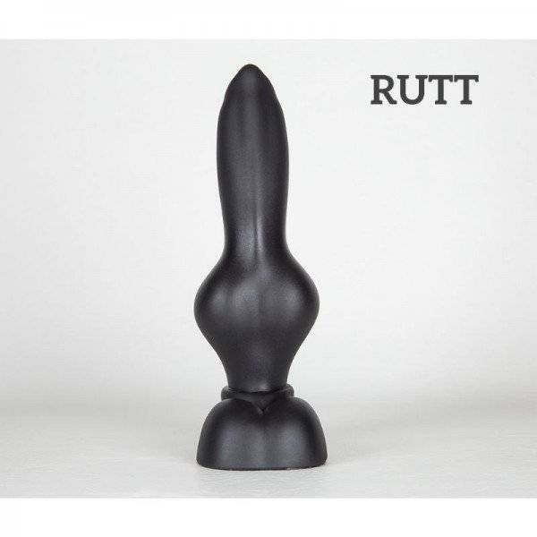 Weredog Rutt Jet Medium, premium black silicone dildo 22.1 x 3.5–6.8 cm