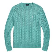Polo Ralph Lauren, Strik, Herre, Blå, M, Dyb Havskum Pullover Sweater