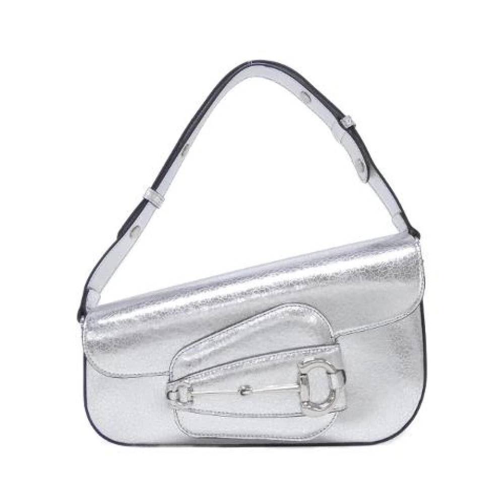 Gucci Vintage - Pre-owned Horsebit 1955 Metallic Leather Shoulder Bag Vintage - Dam - ONE Size - Läder