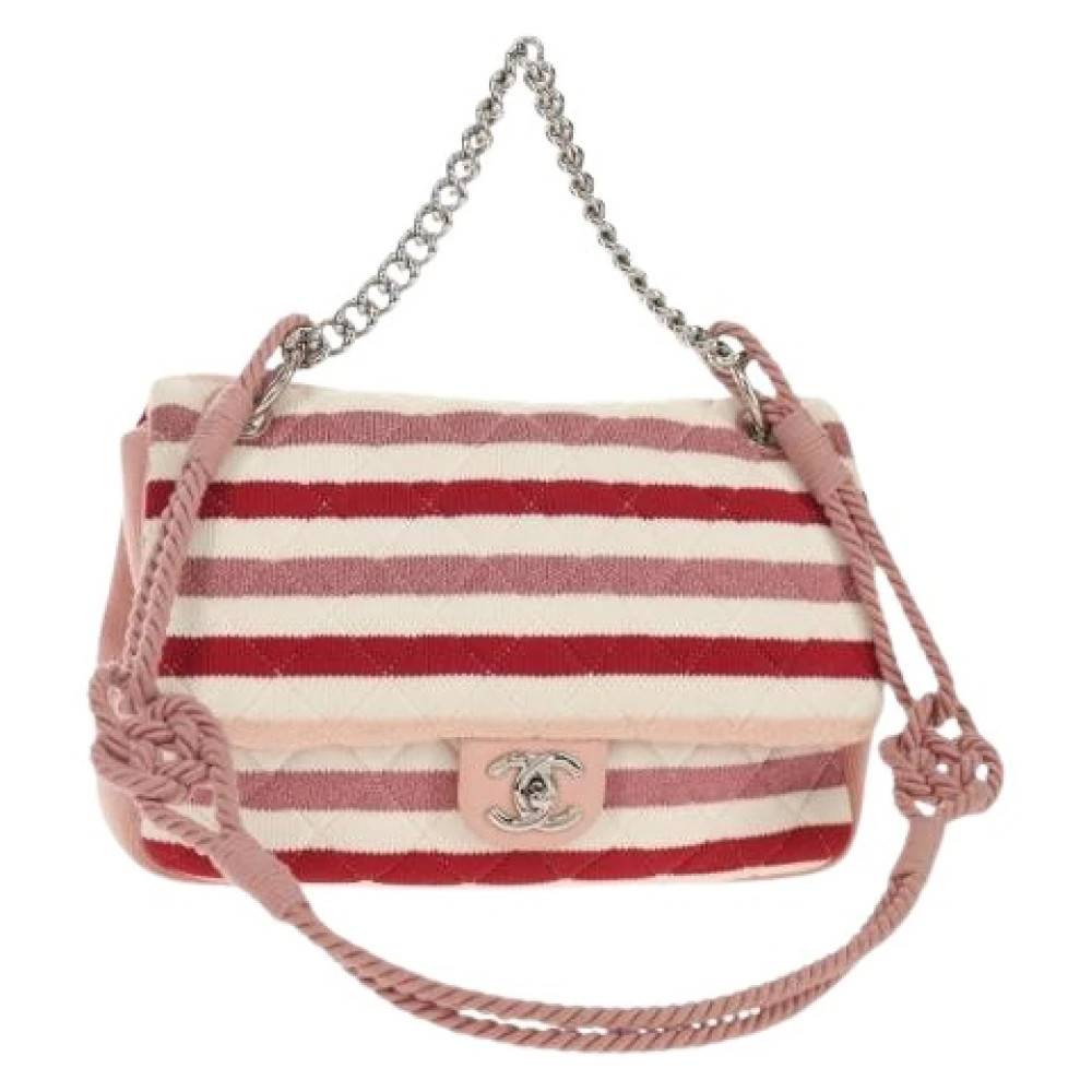 Chanel Vintage Pre-owned Læder Skuldertaske - Vintage - Dame - Flerfarvet - ONE SIZE - Uld