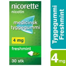 Nicorette Tyggegummi Freshmint 4 mg. - 30 stk.