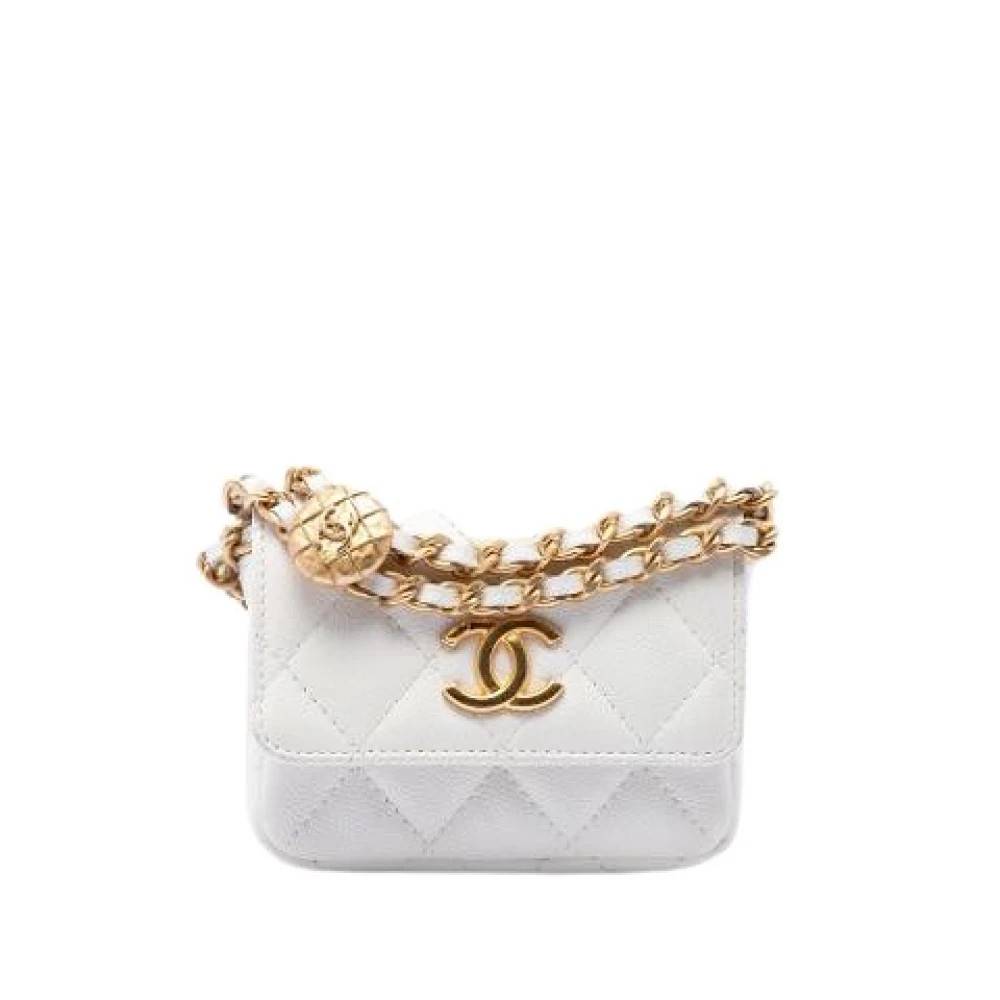 Chanel Vintage Pre-owned Bumbag - Vintage - Dame - Hvid - ONE SIZE - Læder