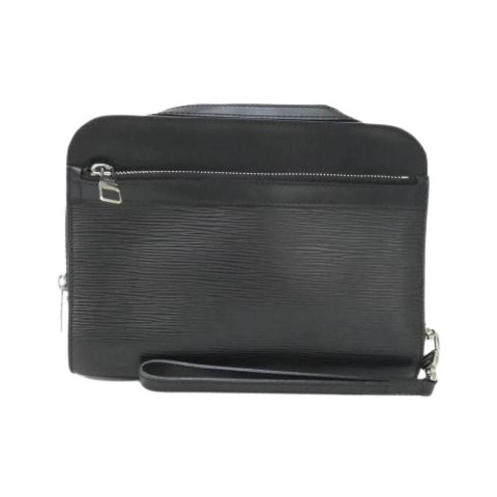 Louis Vuitton Vintage Pre-owned Vintage Clutch Taske - Vintage - Dame - Sort - ONE SIZE - Læder
