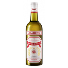 Rød Aalborg Taffel Akvavit, 0,7L.