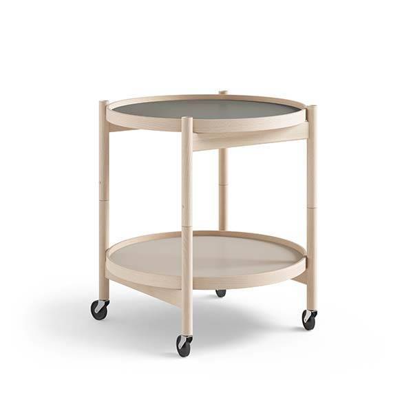 Brdr. Krüger Bølling bakkebord 50 cm. - bøg ubehandlet - Bakke 1: Stone / Bakke 2: Ubehandlet bøg