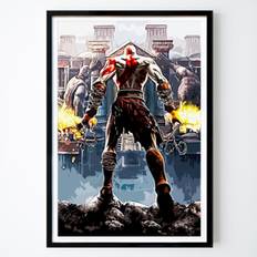 USA Plakat: God Of War Kratos av FELBERTA 4