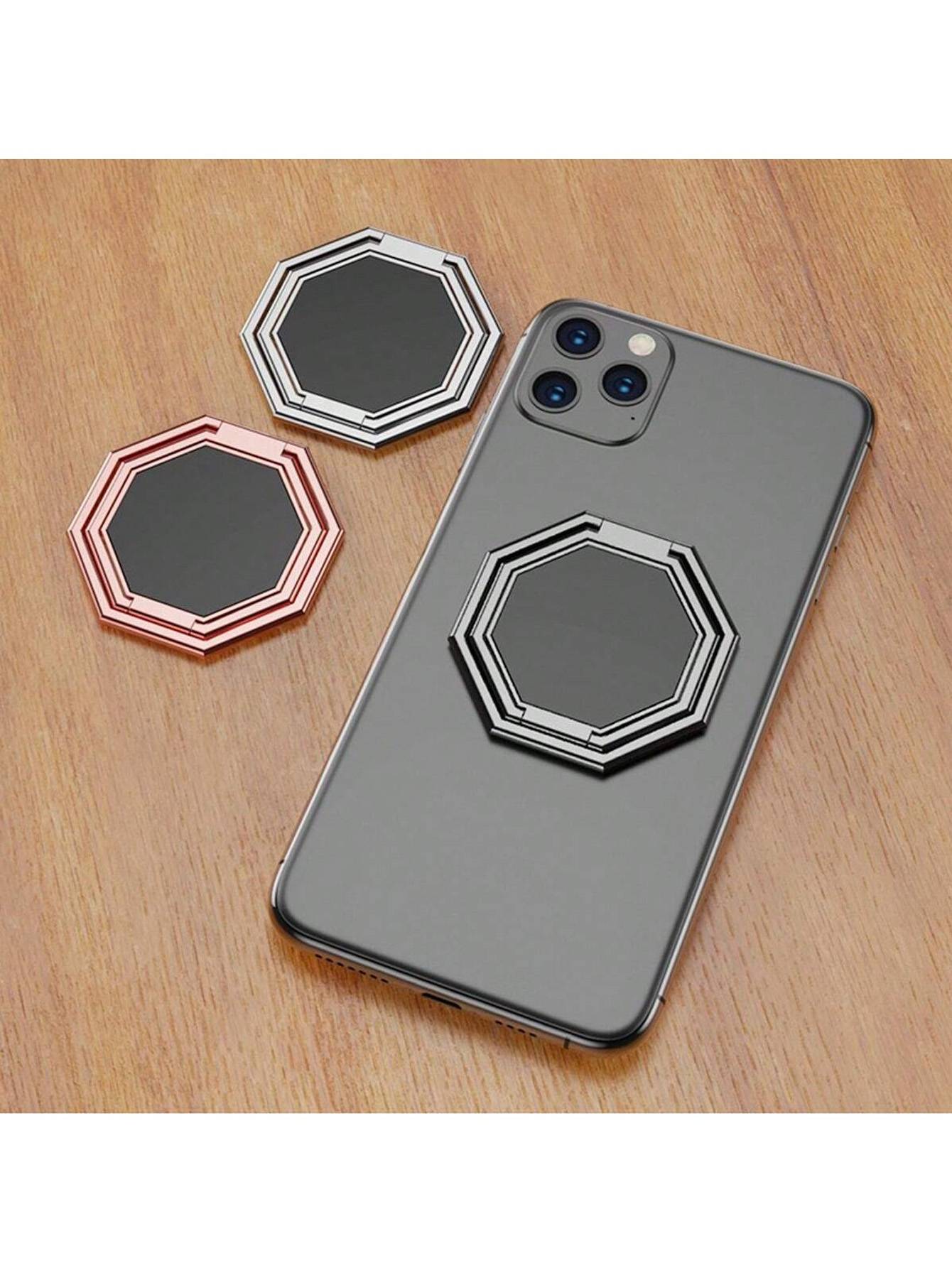 Zinc Alloy Mobile Phone Tablet Ring Holder Folding Stand 360 ° 1 Rotating Car Magnetic Mount