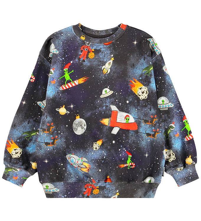 Molo Sweatshirt - Monti - Space Holiday - Molo - 10 år (140) - Sweatshirt