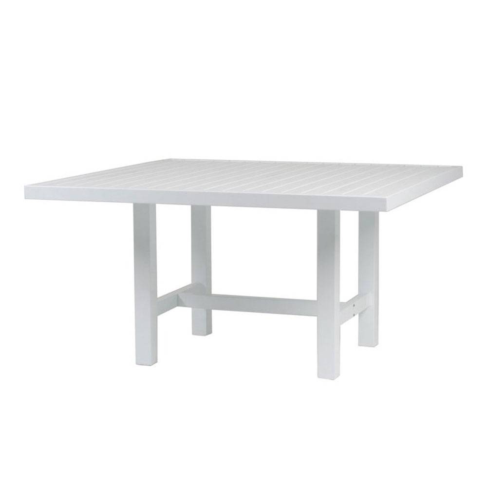 Fri Form - Bord 124x122 cm Aluminium Vit - Matbord utomhus - Elsa Stackelberg - Vit - Metall