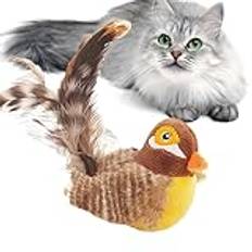 Simulation Bird Cat Toy With Chirping Sounds, Interactive Toy, Engaging Cat Exercise Toy, Simulated Chirping Bird, Compact Simulation Bird Cat Toy Perfect For Keeping Kitties Active And Entertained