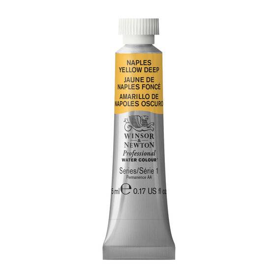 Winsor & Newton Professional akvarellfärg 5 ml Naples Yell Deep 425 - Gul