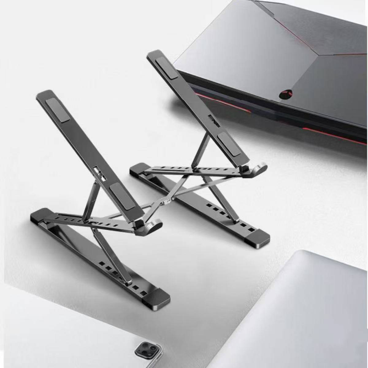 Macbook Laptop Stand Folding Adjustable Aluminum Computer Pc Tablet Stand Notebook Tablelaptop Holder Heat Dissipation