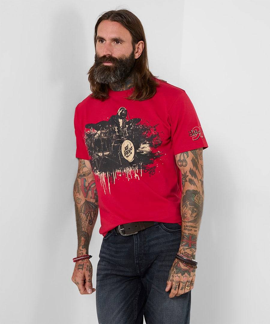 Gorilla Sounds T-Shirt - Size XXL - Red - by Joe Browns