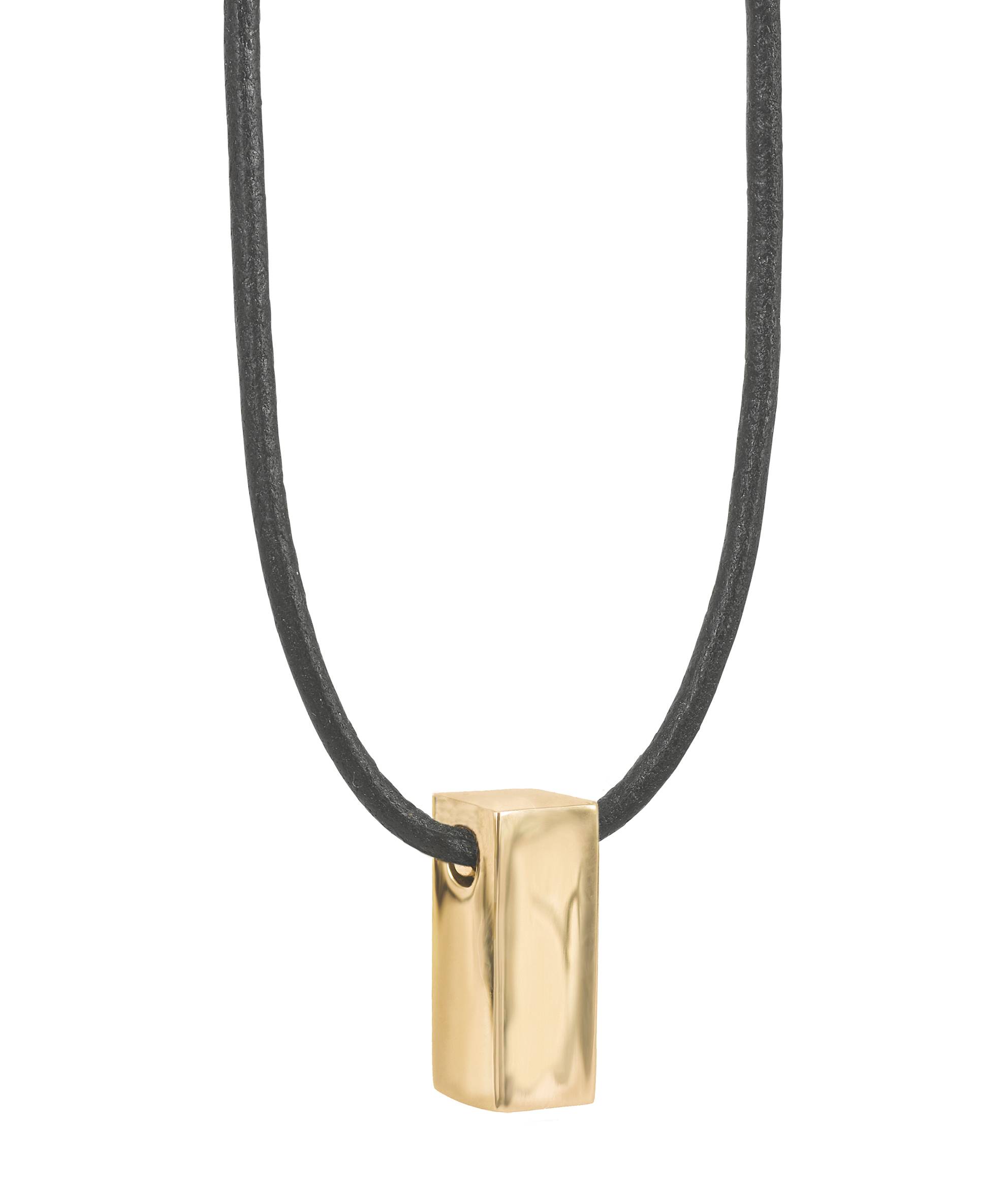 Arock TIM Leather Halsband Guld - 365281