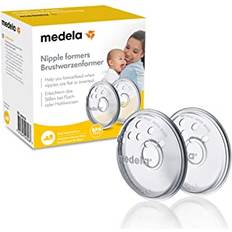 Medela Nipple Shaper Formar omvända eller platta bröstvårtor som förberedelse för amning - BPA -fri - En storlek - Paket med 2