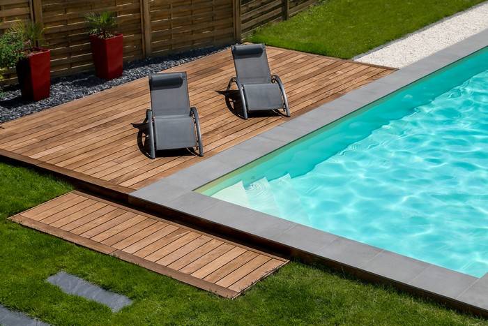 PP-pool 3,5x8x1,5 m m/skimmer og hjørnetrappe (komplet pakke) - PoolOasen.